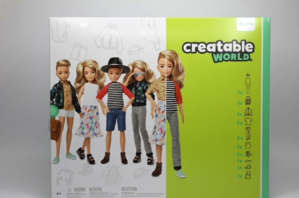 Creatable World Deluxe Set Blonde Wellen Haare Puppen-Set inkl. Zubehör